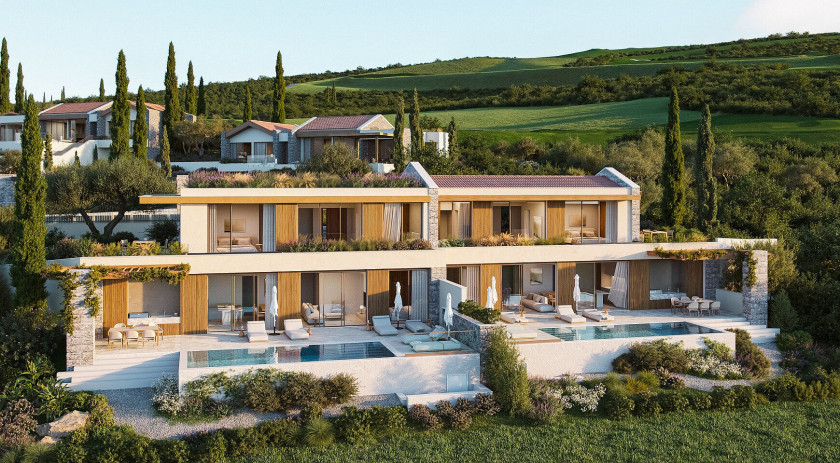 Townhouses in the new complex The Peaks, Lushtica Bay, Luštica