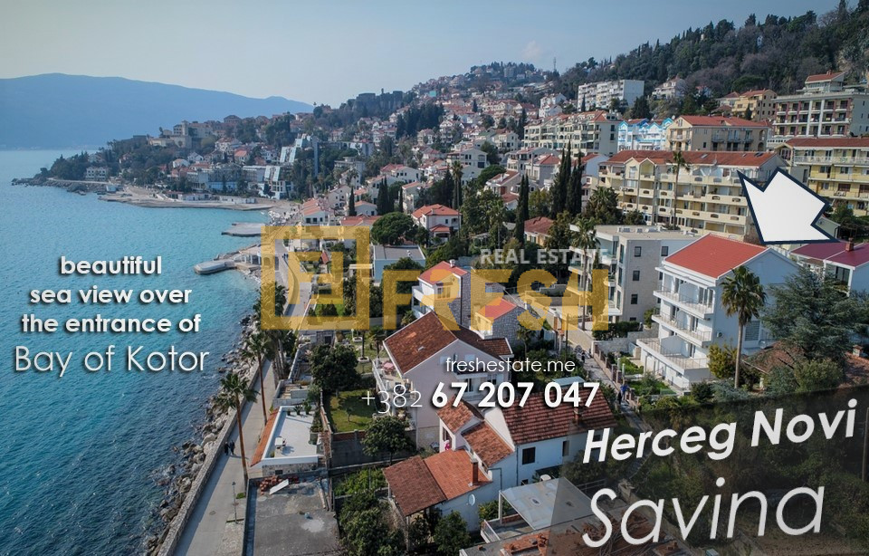 Savina, view and proximity to the sea, Herceg Novi