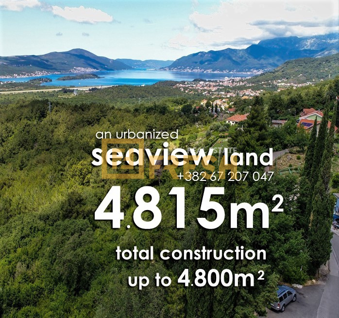 Urbanized land, 4815m2, Kavač-Kotor