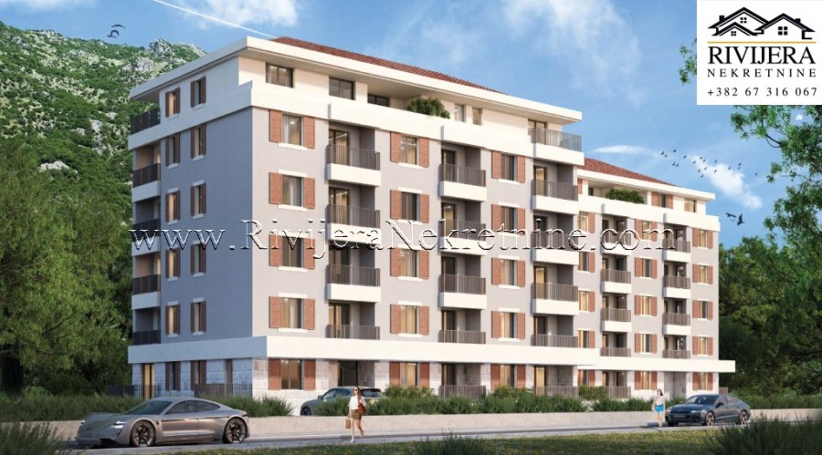 Three-bedroom apartment under construction in Bijela, Herceg Novi