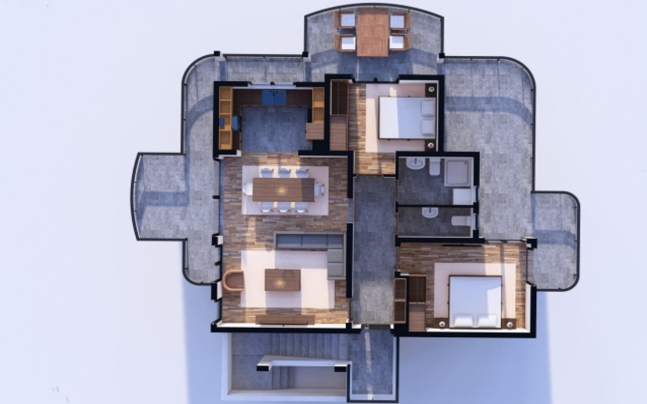 Apartment in Susanj, 134 m²