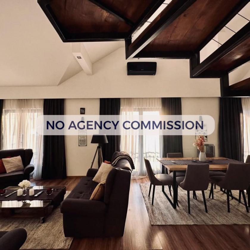 Trosoban duplex stan 130 m² sa teretanom i pogledom na zaliv za izdavanje, Mazin