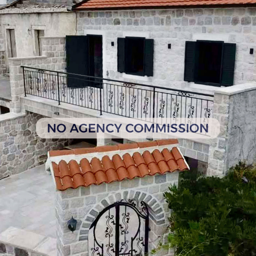 Two-bedroom stone house 120 m² for rent – near Kotor and Tivat
