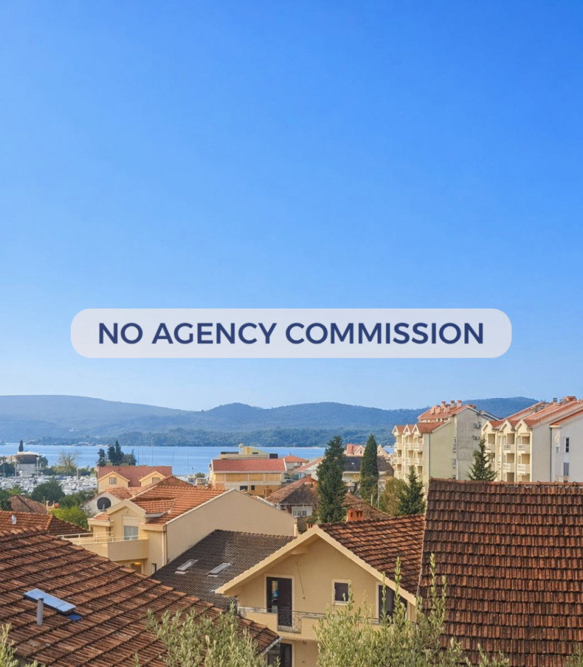 Jednosoban stan sa terasom i pogledom – širi centar Tivta