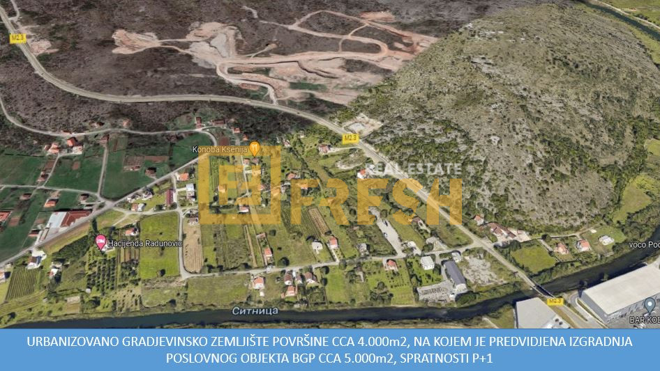 Urbanized building land, approx. 4,000 m2, Farmaci, For sale