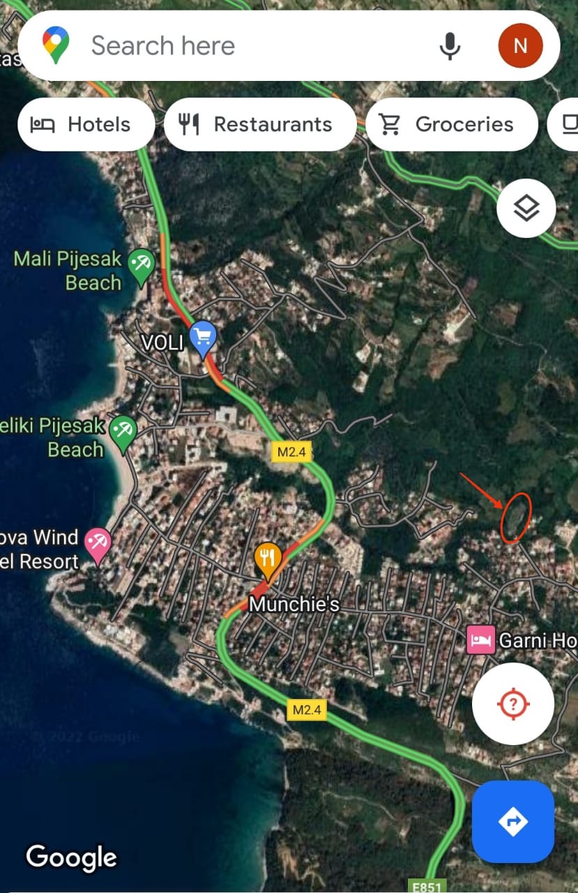 Land plot in Dobra Voda, 2700 m²