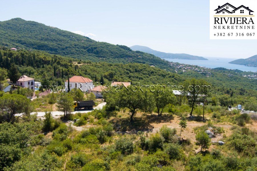 Plot for sale with sea view Mojdez Herceg Novi