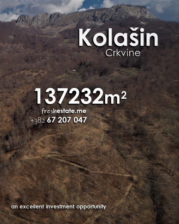 137,232m2, 10km from the city, Building Land, Kolašin