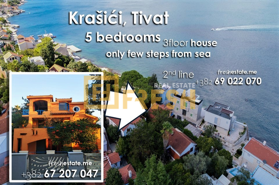 House, 190m2, few meters from sea, Krašići-Tivat