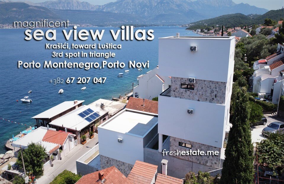 Two new villas, perfect sea view, Krašići, For sale