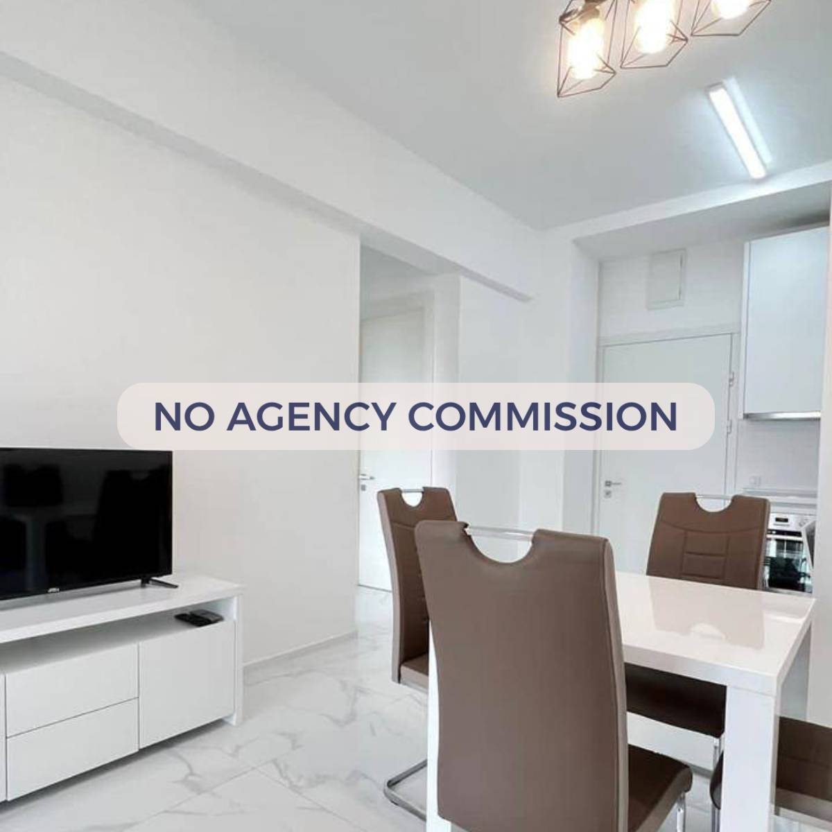 Bečići | Nov, moderan dvosoban stan 65 m² | Bočni pogled na more