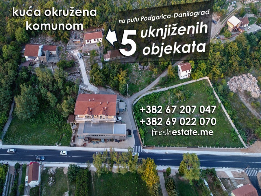 Velje brdo, 126m2 objekata u listu nepokretnosti, kuća na 10min od grada