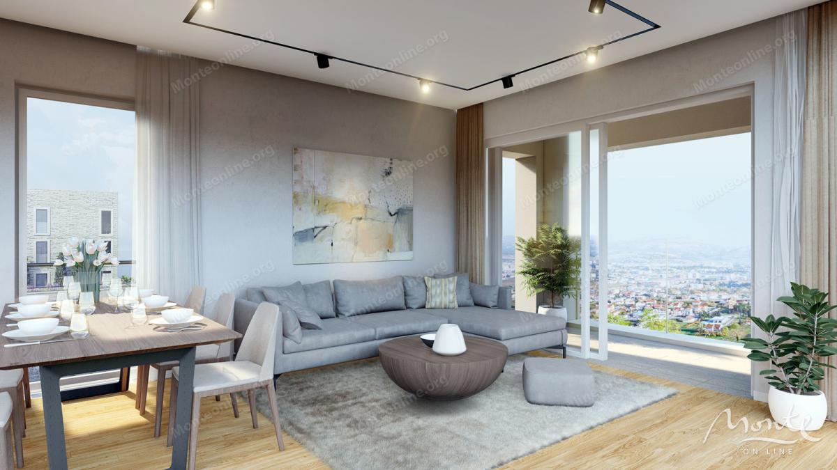 Dvosobni stanovi u novom stambenom kompleksu, Podgorica