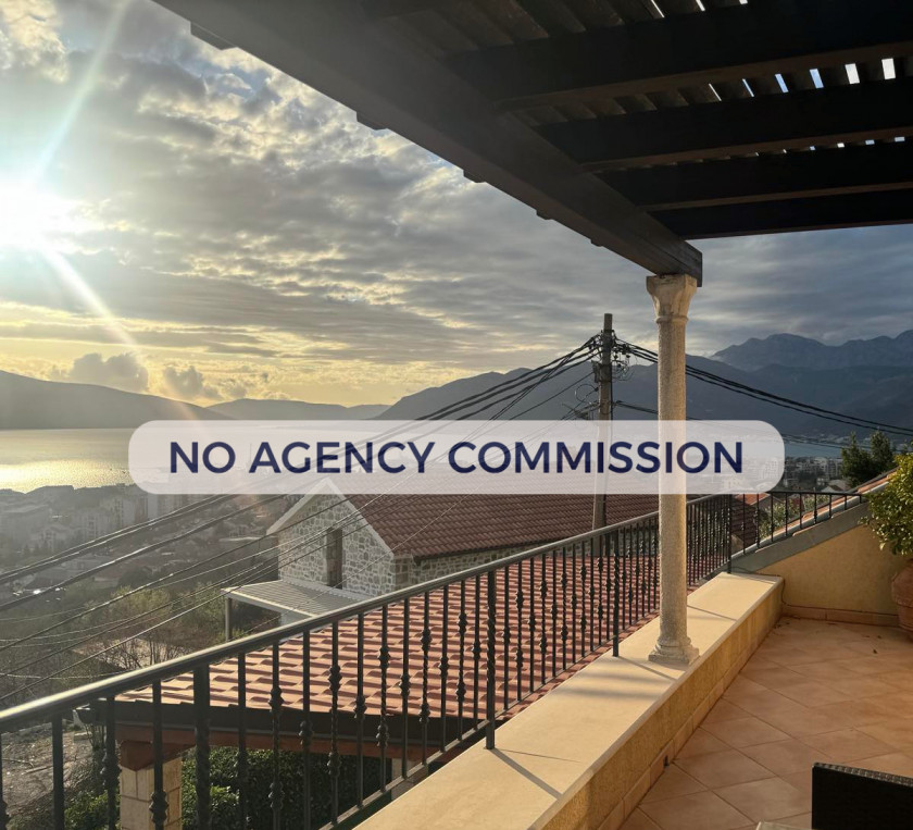 Dvosoban stan sa prelijepom terasom i otvorenim pogledom – Tripovići, Tivat