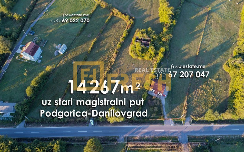 Plot, 14261m2 along the old highway Podgorica-Danilovgrad