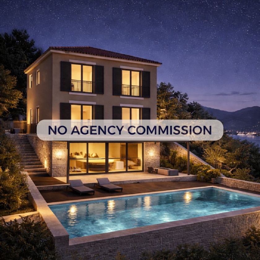 Luksuzna vila sa infinity bazenom i panoramskim pogledom – Donja Lastva, Tivat