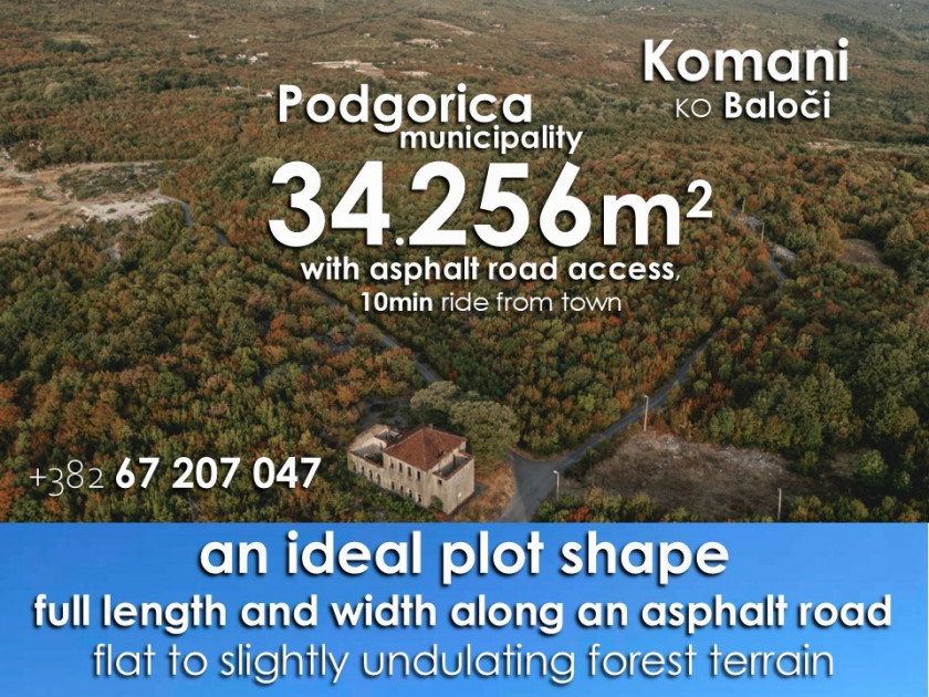 34.256m2 na 8km od Siti kvarta, ispod 3e/m2 !!!